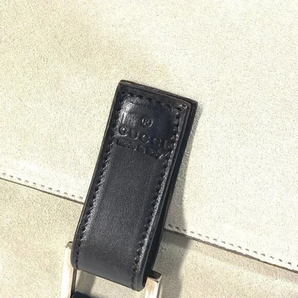 GUCCI 000 0844 vintage logo Tote Bag Flap Hand Bag